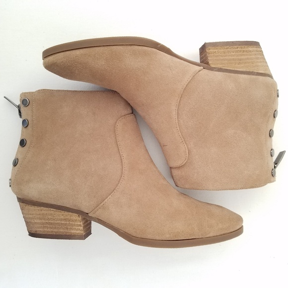 Vince camuto tan suede booties Clearance